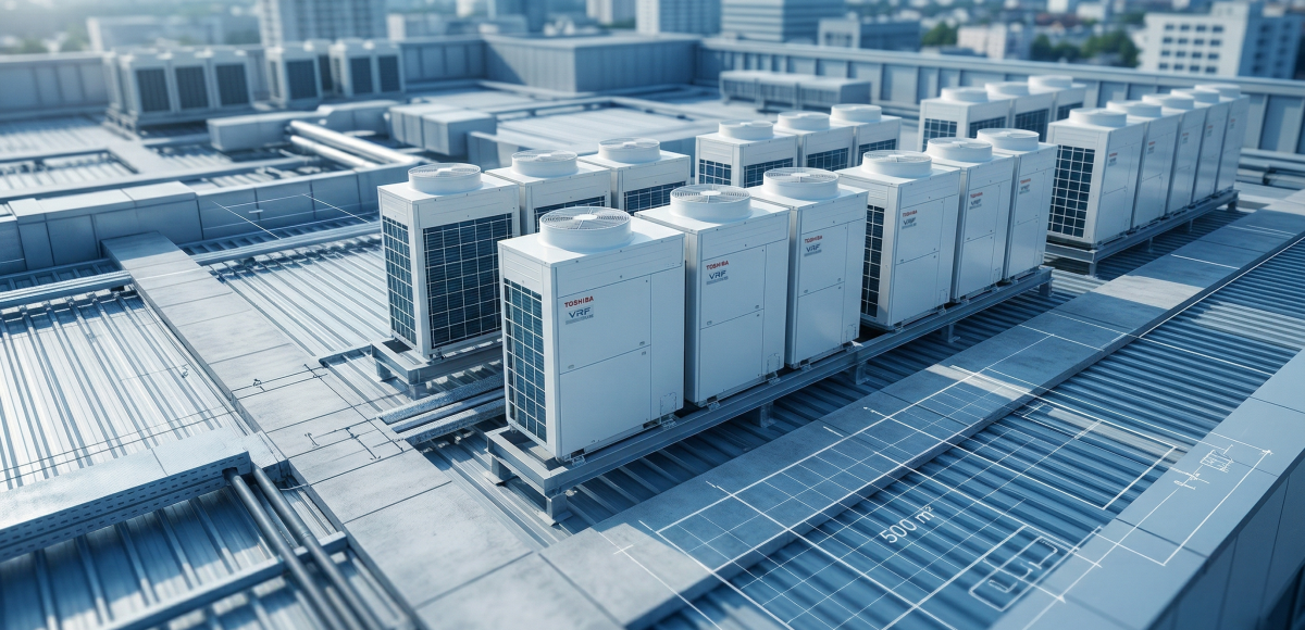 500 m2 VRF Klima Sistemi