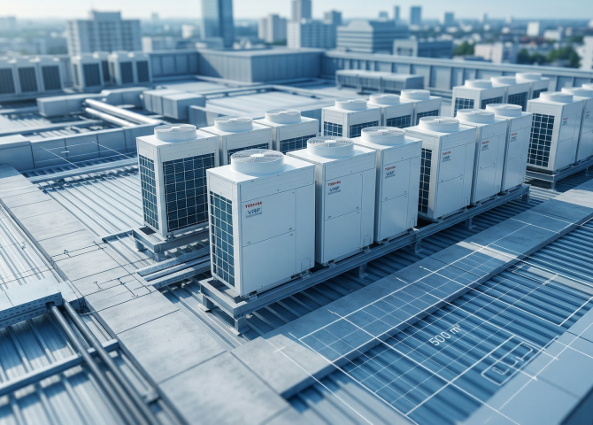 500 m2 VRF Klima Sistemi