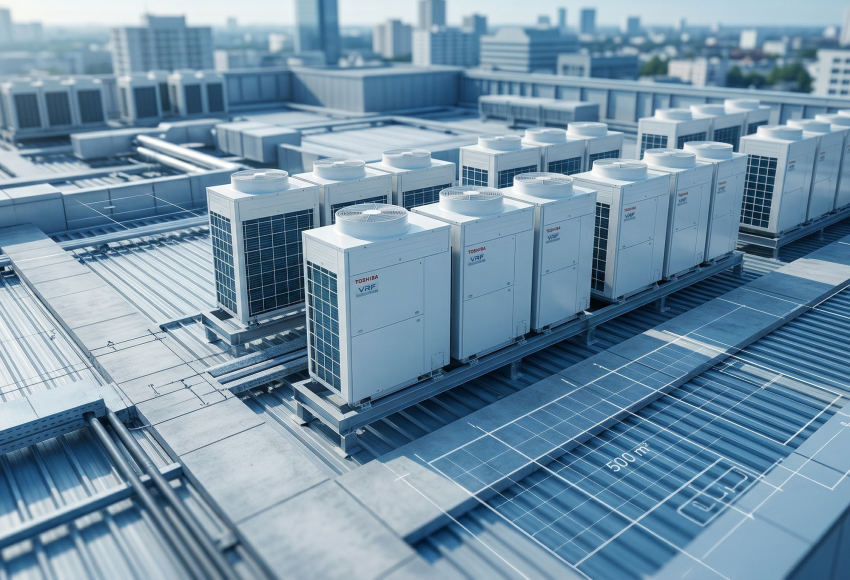 500 m2 VRF Klima Sistemi